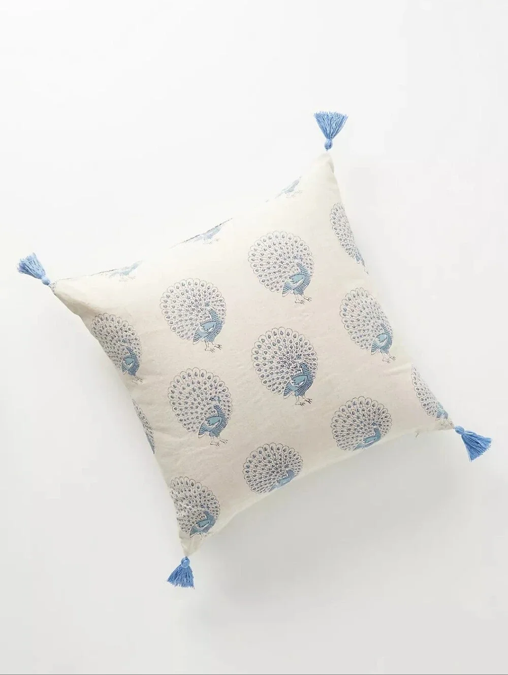 BN Anthropologie block printed Peacock 18